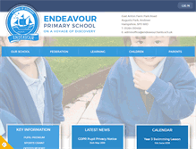 Tablet Screenshot of endeavourprimary.org